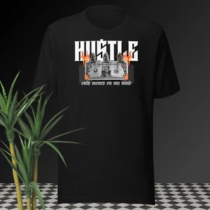 Hustle Money on My Mind Hip Hop Graphic Tee Shirt Pro Club Shaka Rtp Big Tall T - Picture 1 of 12