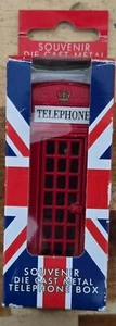 Vintage Souvenir Die Cast Metal British Telephone Box - Picture 1 of 4