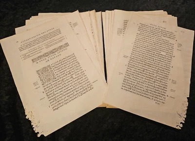 1550 Stephanus Greek New Testament Bible Leaf ~YOU PICK your LEAF~ Foto 1 de 4