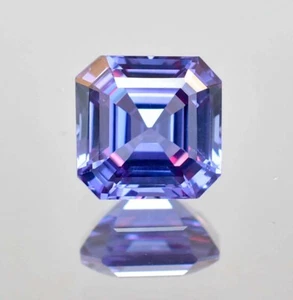 Piedra preciosa suelta de corte cuadrado alejandrita que cambia de color natural rara certificada GIT - Imagen 1 de 5