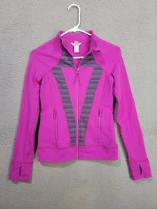 Ivviva By Lululemon Perfect Your Practice Jacket Magenta Pink Luon Size 12 - Picture 1 of 13