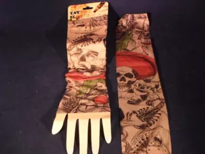Fake Temporary Tattoo Full Arm Sunscreen Tattoo Sleeve Slip A35-2 - Picture 1 of 4