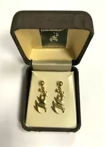 Official Atlanta 1996 Centennial Olympic Games 14kt Solid Gold Earring Set - Picture 1 of 4