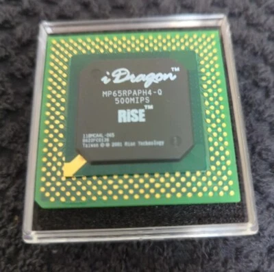 Rare RISE iDragon MP6 CPU Socket 7 PR266 200Mhz - Image 1 of 4