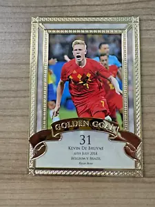 2022 Futera Unique Soccer Golden Goal Kevin De Bruyne /9 Belgium Manchester City - Picture 1 of 11