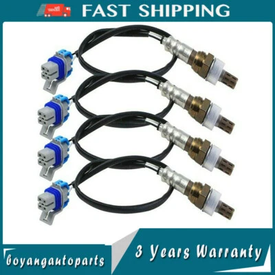 Sensor de oxígeno 4 piezas para 03-06 Chevrolet Silverado 1500 4,3 L 4,8 L 2003 Tahoe 4,8 L Foto 1 de 4