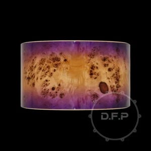 Drum Shell 10Ply Maple 14x8 Snare Drum Shells Purple Mappa Burl D.F.P. - Picture 1 of 7