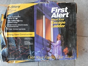 FIRST ALERT 15 FOOT 2 STOREY FIRE ESCAPE LADDER IN UNUSED  CONDITION  - Picture 1 of 7