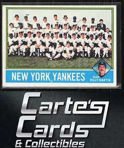 Thurman Munson Billy Martin Ford Hunter 1976 Topps #17 New York Yankees Team - Bild 1 von 2