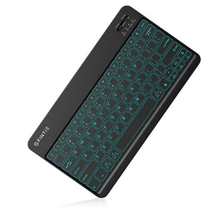  [7 Color Backlit] 12 Inch Slim Wireless Bluetooth Keyboard For iPad Pro 12.9 - Picture 1 of 8