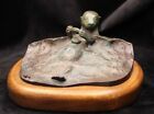 Wah Ming Chang (1917-2003) Bronze Sea Otter Signed Sculpture on Wood Base