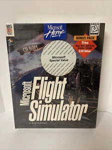 Microsoft Flight Simulator MS DOS CD ROM Valor Especial Juego en Caja Nuevo Sellado - Imagen 1 de 7