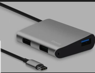 Elekele USB C Hub, Type C Hub with 2 USB 2.0 Ports/480Mbps & 1 USB 3.0 Port/5Gbp - Image 1 of 4