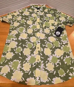 Volcom Winter Moss Button Down Short Sleeve Shirt Men's M Surf Skate Coastal  - Picture 1 of 12