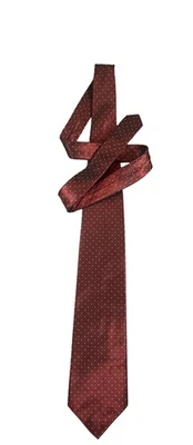 Corbata de seda J.Crew para hombre rojo borgoña a lunares hecha a mano en EE. UU. Corbata clásica Foto 1 de 4