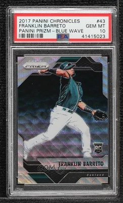 Chronicles Blue Wave Prizm 2017/199 Franklin Barreto PSA 10 GEM MT Rookie RC Foto 1 de 2