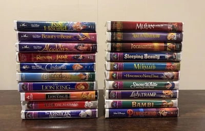 Lot of 20 Walt Disney Masterpiece Gold Collection & Black Diamond VHS Tapes - Image 1 of 4