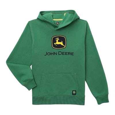 John Deere Boys Graphic Fleece Long Sleeve Hoodie Pullover L (10-12) - Image 1 of 3