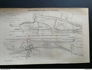 ANNALES PONTS et CHAUSSEES - Gares de Raccordement entre Chemins de Fer et port - Imagen 1 de 3