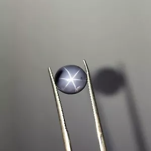 2.10 CT Natural Gray Star Spinel Gemstone Oval Cabochon Unheated Ceylon VS2 - Picture 1 of 9