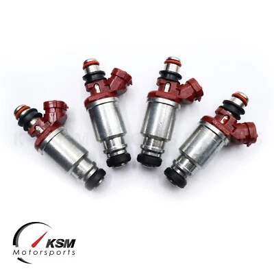 4 pieces 23250-16160 Fuel Injectors Fit 1993 -1997 Toyota Corolla Geo Prizm 1.8L - Image 1 of 4