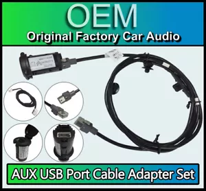 Peugeot 5008 RD45 AUX USB Lead Port Adapter Cable Kit Radio with FREE AUX CABLE - Picture 1 of 8
