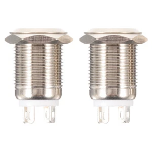 2 Pcs Doorbell Button Pushbutton for Home Garage Wall Mount Wired - Picture 1 of 12