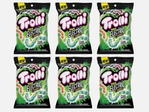 Trolli Sour Electic, 2 Flavors Combined, Gummi Candy,4.25oz, 6 PK EXP 08/25 - Picture 1 of 3