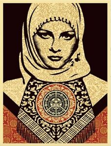 Shepard Fairey - Arab Woman (Red) 2006 s/n xx/300