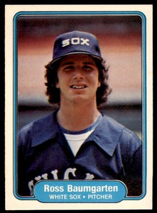 1982 Fleer Ross Baumgarten . Chicago White Sox #337
