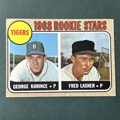 1968 Topps #447 George Korince/Fred Lasher Rookie Stars EX vintage MLB - Image 1 of 4