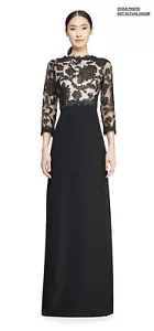 Neu Tadashi Shoji Damen Pfingstrose bestickt Stretch Crepe Kleid Primel 2P $ 428 - Bild 1 von 10