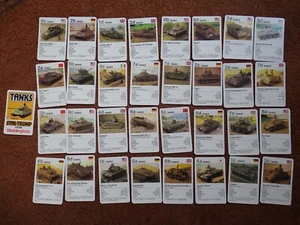 Star Trumps Karten Waddingtons 1978 Panzer Tamiya Modelle Komplettsatz - Bild 1 von 3