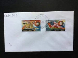 AITUTAKI 1975 Apollo-Soyuz Space Project FDC OHMS (P96) - Picture 1 of 1