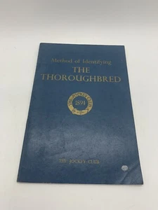 Method of Identifying the Thoroughbred Horse, 1967 Booklet by The Jockey Club GC - Picture 1 of 11