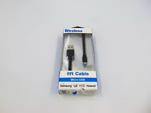 Just Wireless 6ft Cable Charge & Sync For Samsung LG HTC ZTE Huewi Motorola - Picture 1 of 2