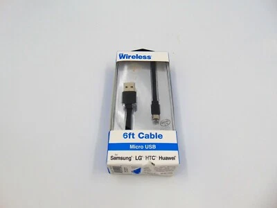 Just Wireless 6ft Cable Charge & Sync For Samsung LG HTC ZTE Huewi Motorola  - Image 1 of 2