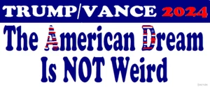 GOP Pro Trump Vance Political Bumper Sticker - Imagen 1 de 1