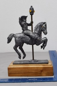 Michael Ricker Peltre "Park Carousel" Niño Vaquero 8/750 Limitado Firmado - Imagen 1 de 8