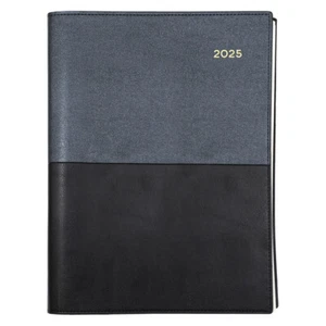 2025 Collins Vanessa A4 Diary Day To Page 145.V99 86504 - Black - Picture 1 of 3