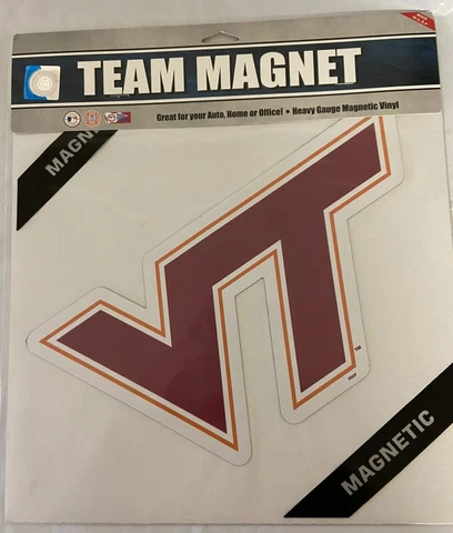 Virginia Tech Hokies NCAA  12" Logo Team Magnet Cover