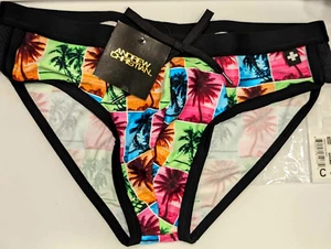 NIP ANDREW CHRISTIAN MEN'S ISLAND PALM BIKINI SWIMSUIT LARGE 33"-35" - Picture 1 of 2