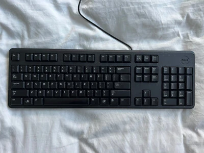 used DELL KB212-B  Wired Keyboard not rgb gaming Computer Laptop - Image 1 of 4