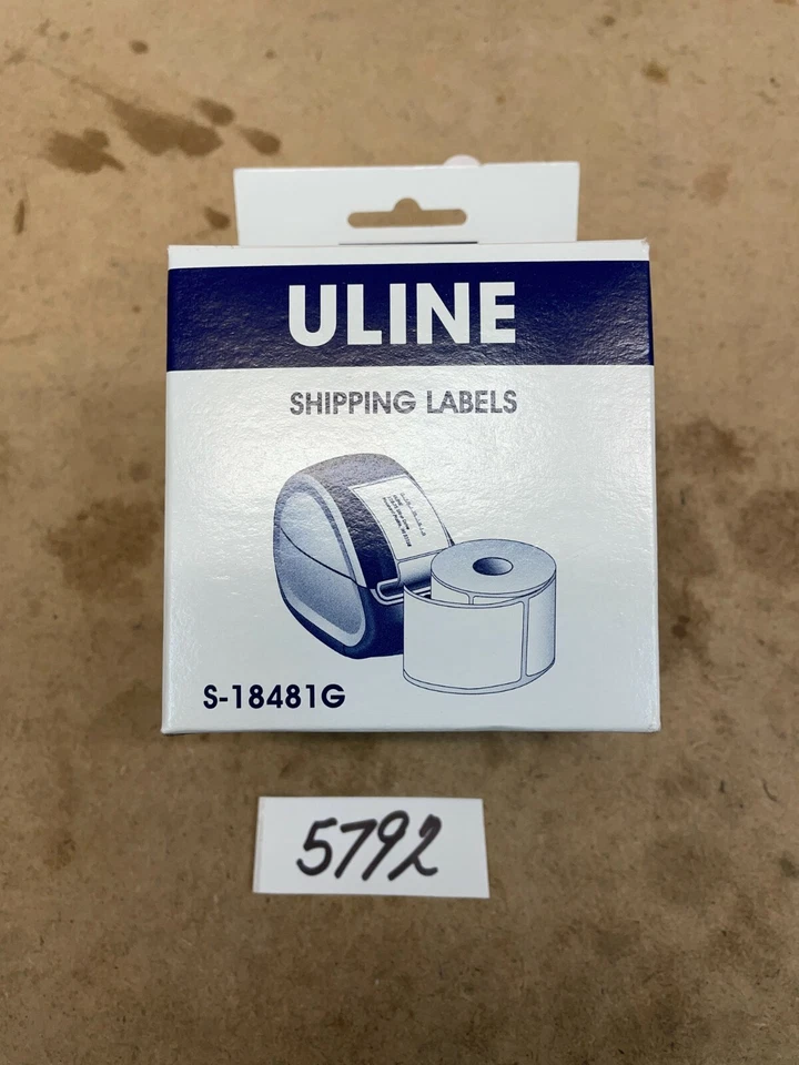 NEW IN BOX ULINE 2-18481G GREEN SHIPPING LABELS 2 5/6 X 4'' ROLL OF 220 - Image 1 of 1