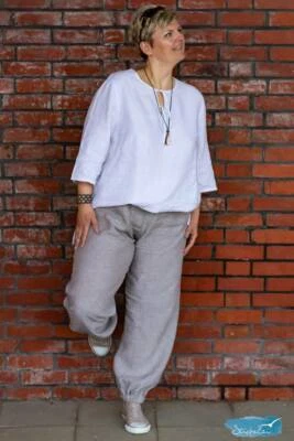 Leinen Melange GRAU 100% Leinen Sommer - Stoff Meterware *** 50 cm x 140 cm *** - Bild 1 von 4