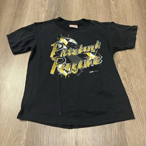 Camiseta De Colección 1994 Pittsburg Penguins NHL Puntada Única Niño Mediana Hecha en EE. UU. - Imagen 1 de 8