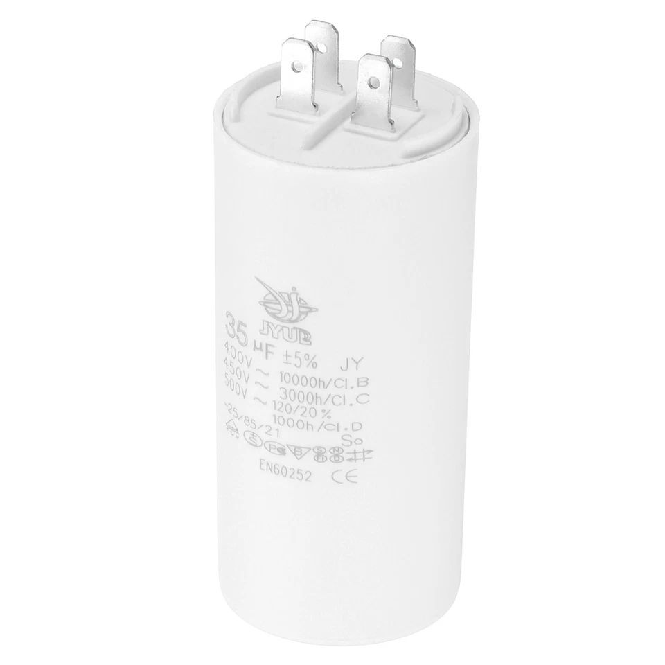 UXCELL CBB60 35uf Laufen Kondensator AC450V 4 Pins 50/60Hz Doppel Einsatz Zylinder