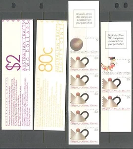 AUSTRALIA 1988, DECORATIVE ARTS, Scott 1097a+b 2 - BOOKLETS, COMPLETE, MNH - Picture 1 of 1