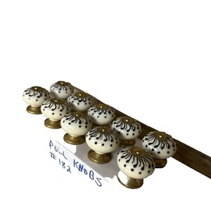 Casa Decor Ceramic Knobs Handmade Set of 10 - Picture 1 of 3