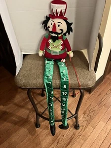 Pier 1 Imports /Christmas 41" Countdown /Nutcracker /Dangle Legs /Calendar /Rare - Picture 1 of 13